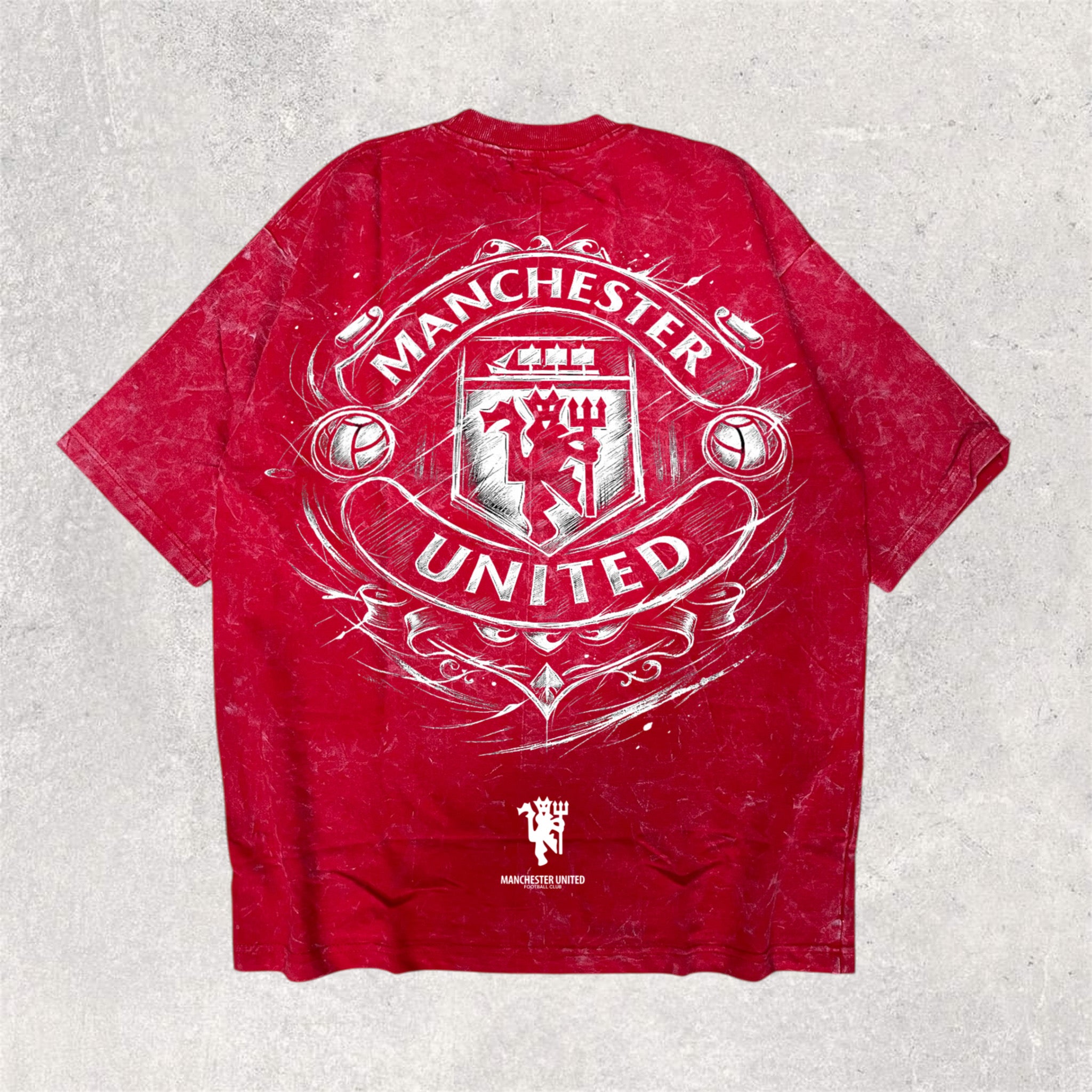 MANCHESTER UNITED | CLUB THEMED printed oversized unisex tshirt