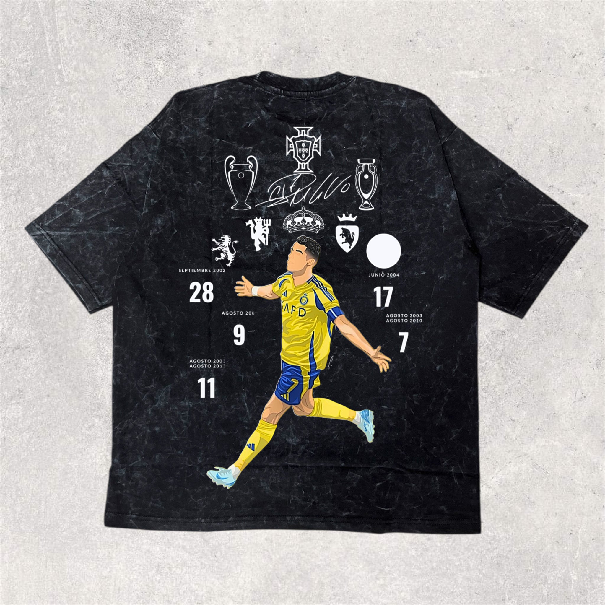 Wear the legend : RONALDO back printed unisex oversized tshirt