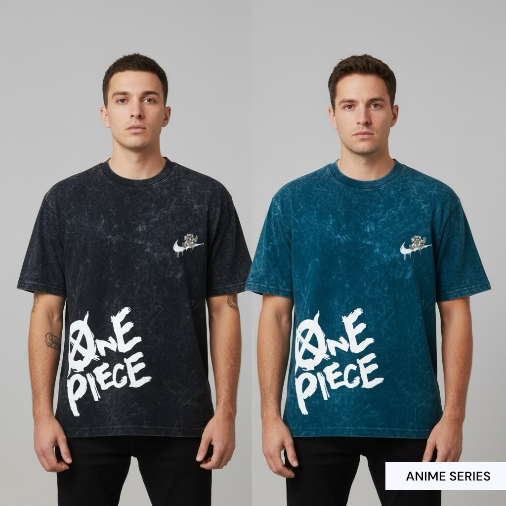 ONE PIECE : Monkey d luffy - printed oversized unisex tshirt