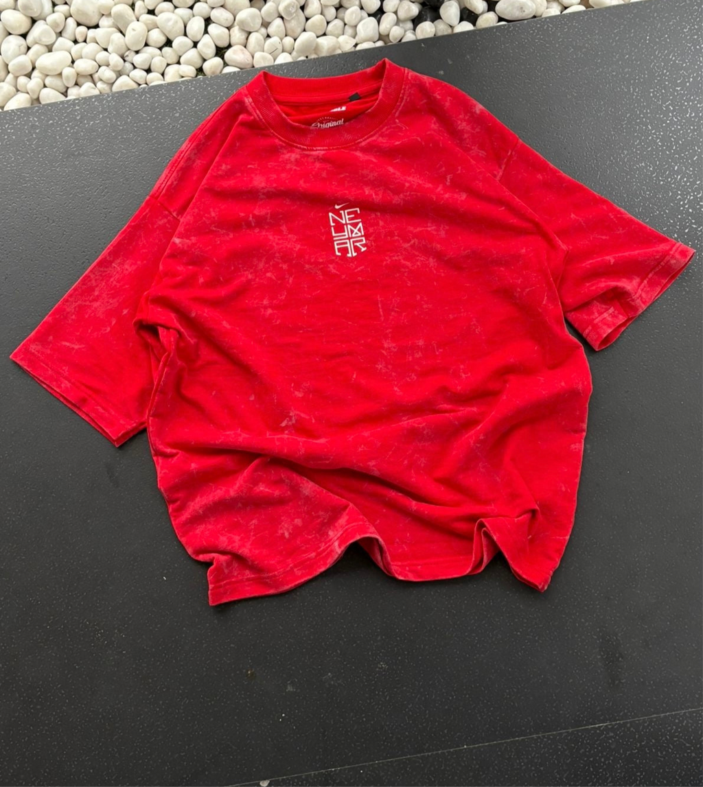 Wear the Legend : NEYAMR Illustrated back print Five-Sleeve T-Shirt