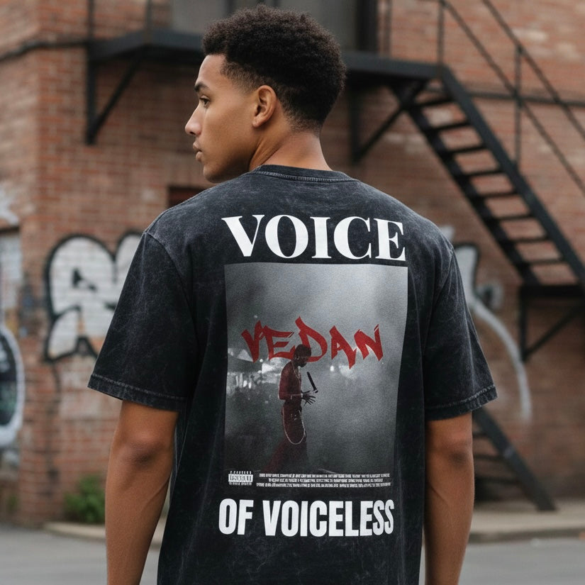 VEDAN - printed unisex relaxed fit tshirt