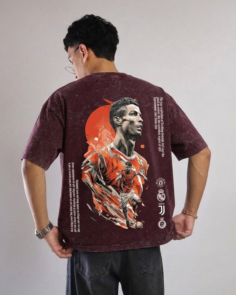 Wear the Legend: RONALDO  printed unisex oversized T-Shirt