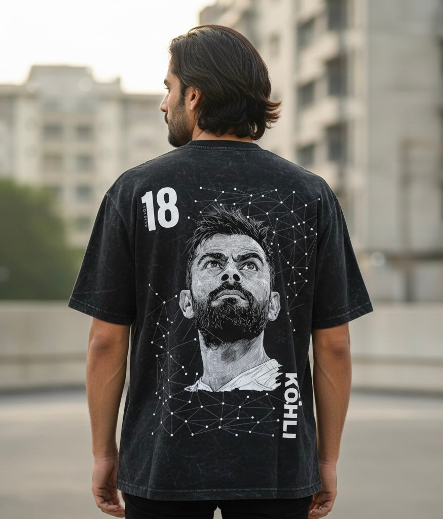 VIRAT KOHLI  - printed unisex oversized tshirt