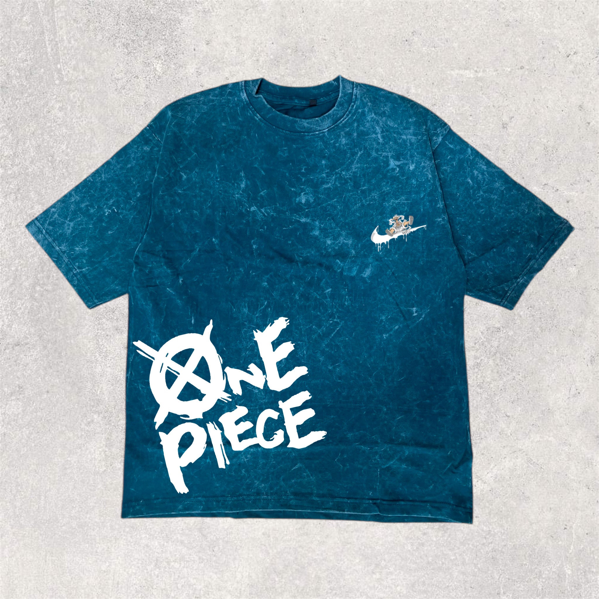 ONE PIECE : Monkey d luffy - printed oversized unisex tshirt