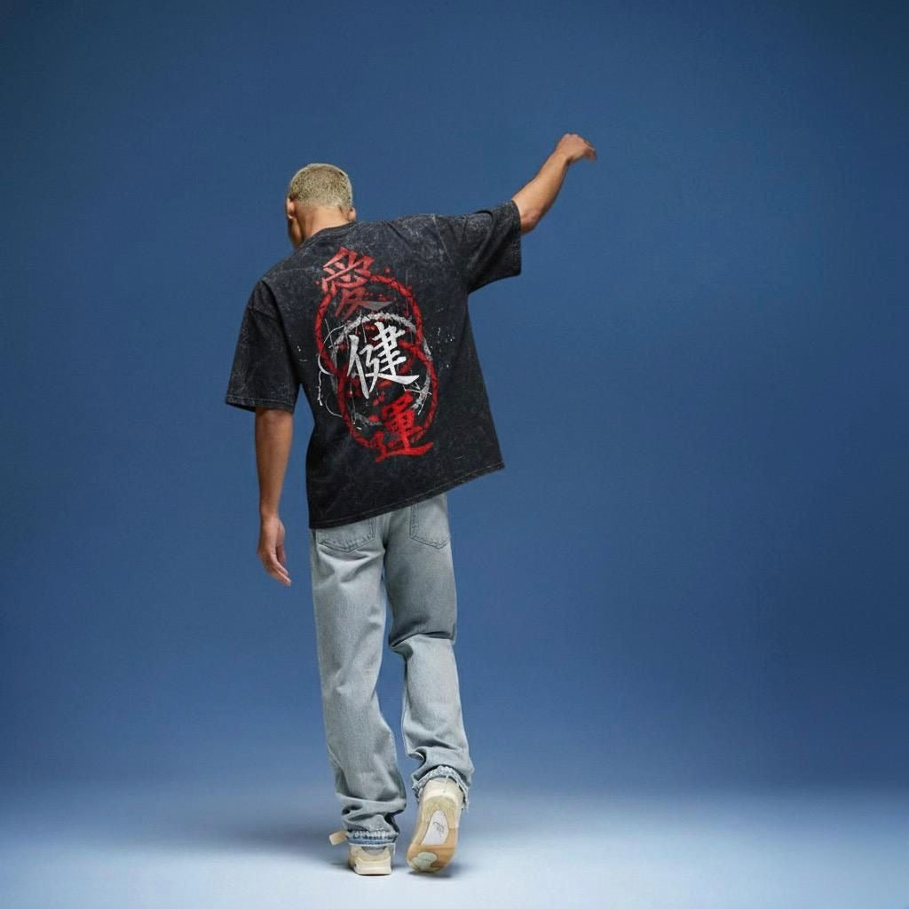 JAPANESE - printed unisex relaxed fit tshirt