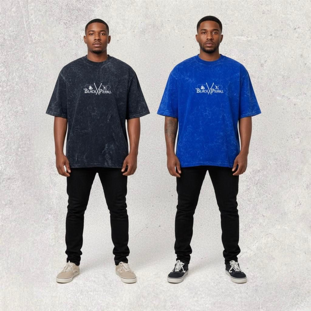 JACK SPARROW : Black pearl - character printed unisex oversized tshirt