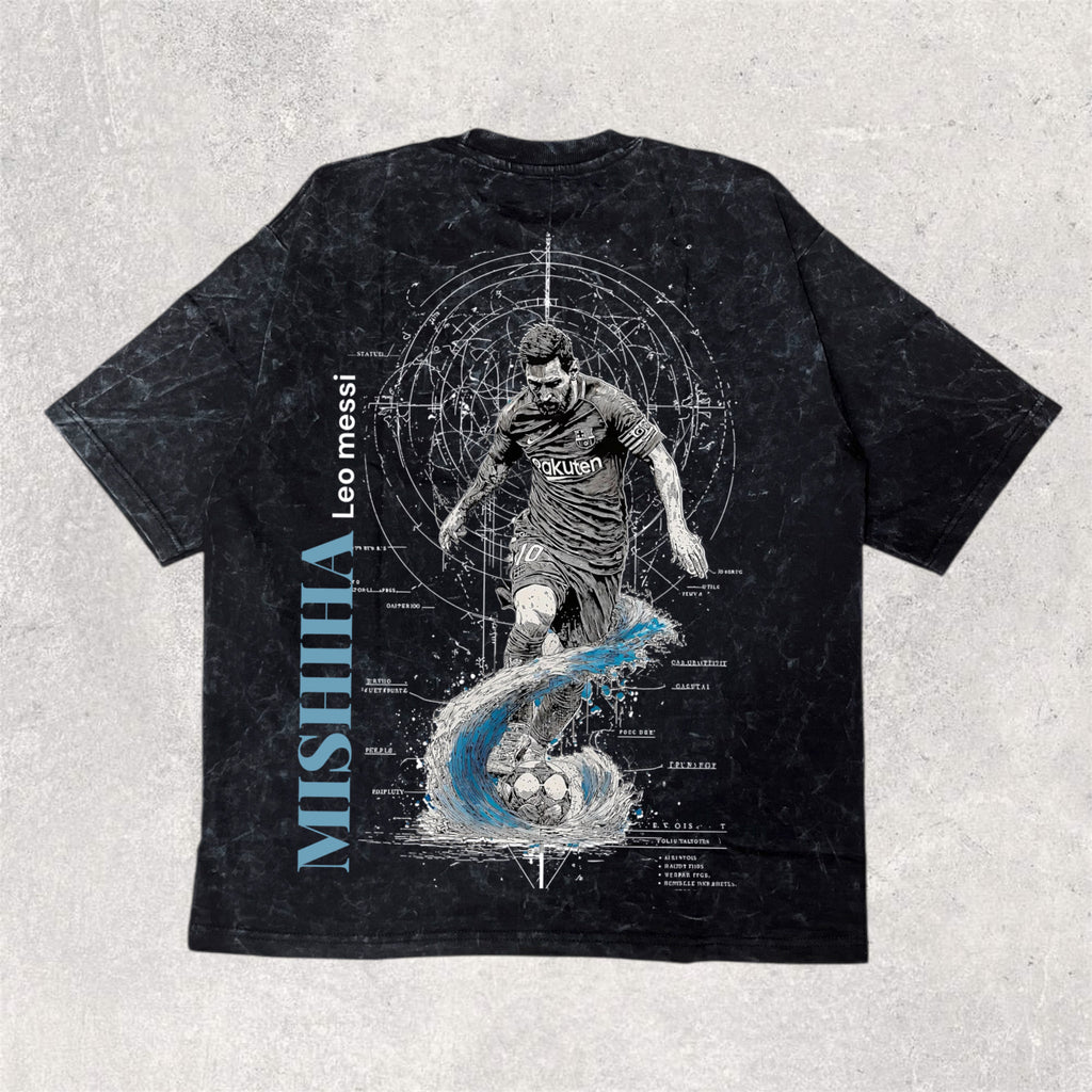 Wear the legend : MESSI  back printed unisex oversized tshirt