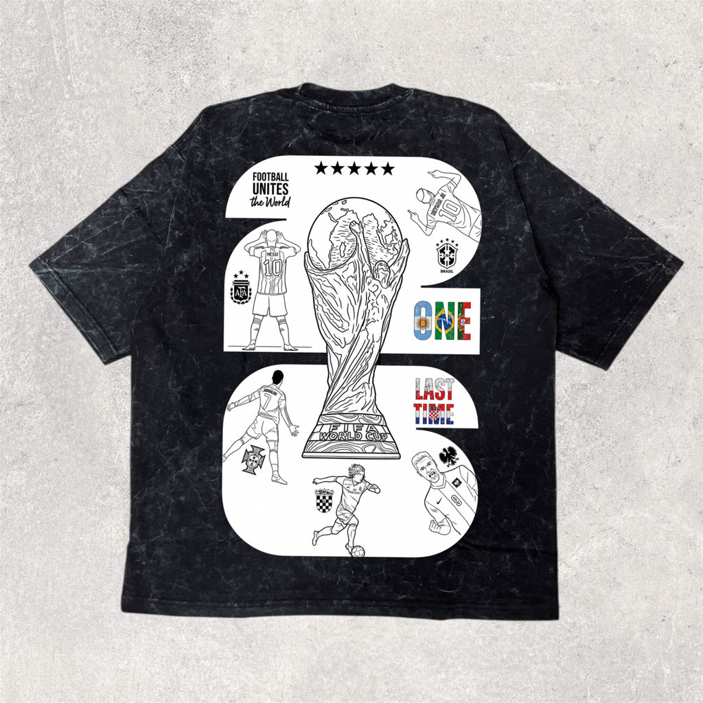 Wear the Legend : ONE LAST TIME | world cup printed oversized unisex tshirt