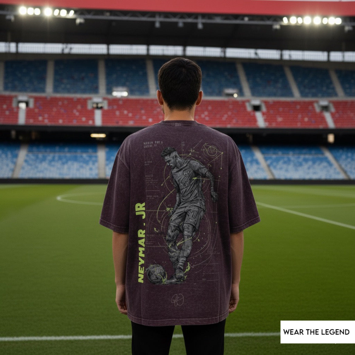 Wear the legend : NEYMAR BACK PRINTED - OVERSIZED TSHIRT