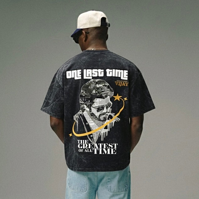 THALAPATHY VIJAY - printed unisex oversized fit tshirt