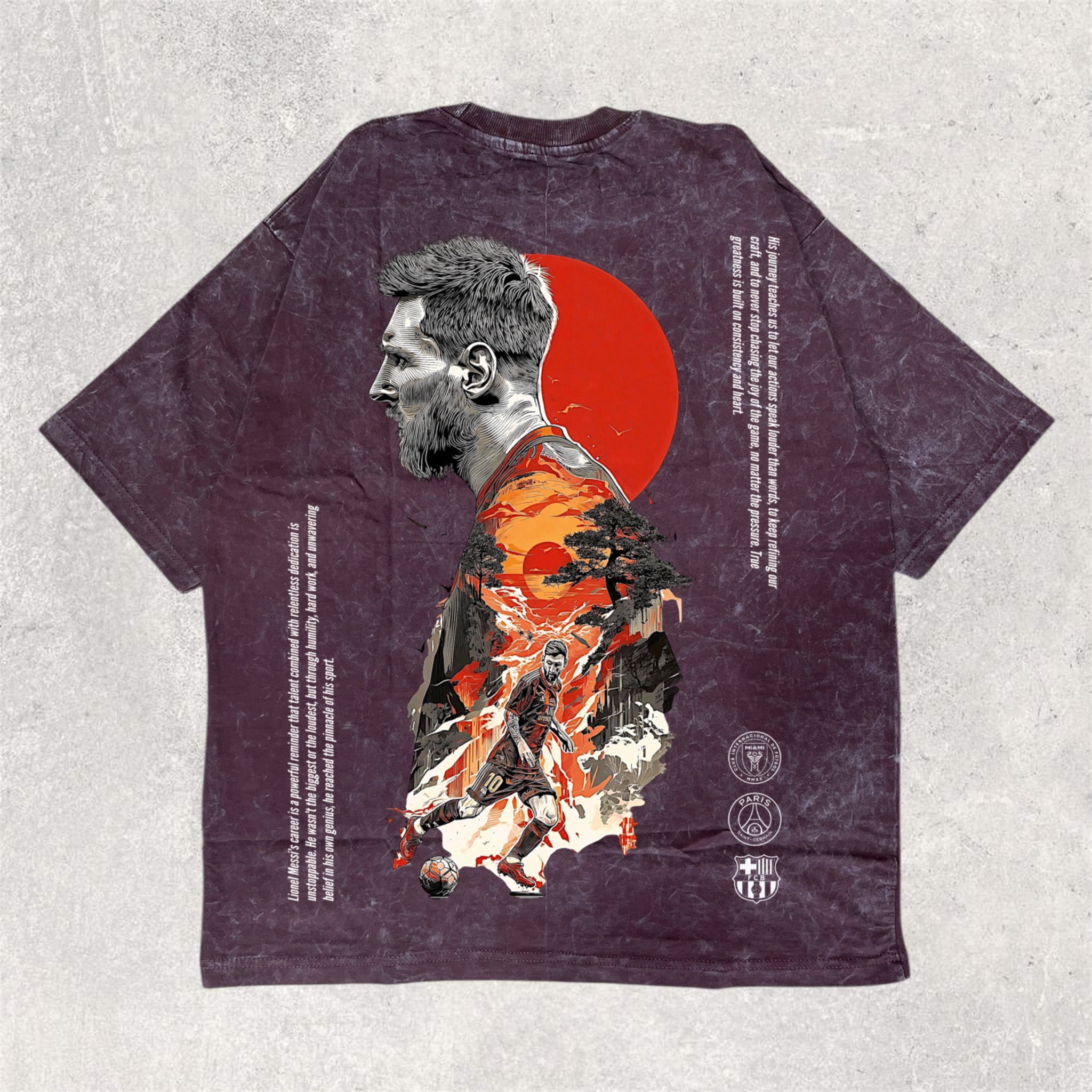 Wear the Legend: Messi printed unisex oversized T-Shirt