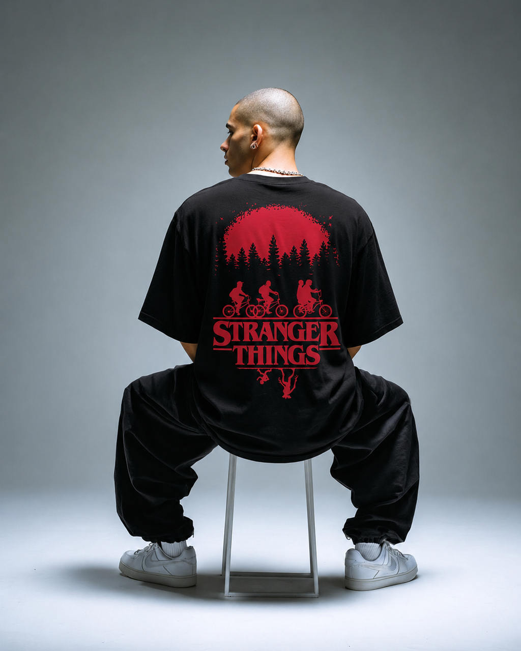 STRANGER THINGS | printed oversized unisex tshirt