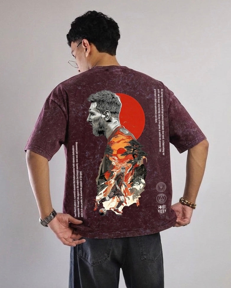 Wear the Legend: Messi printed unisex oversized T-Shirt