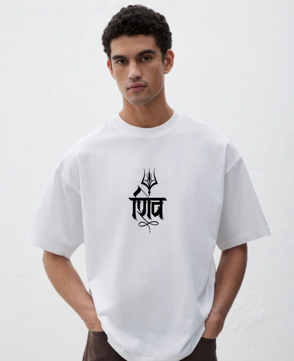 LORD SHIVA : printed oversized unisex tshirt | premium french terry cotton