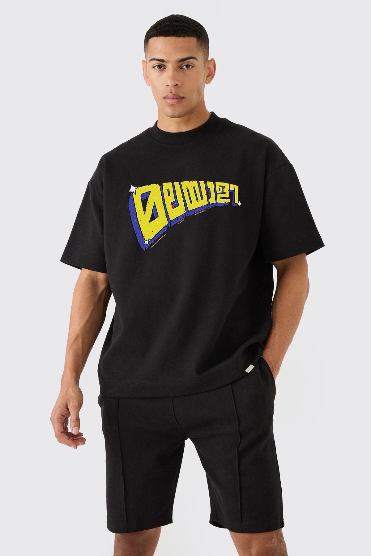 MALAYALI | typography printed oversized unisex tshirt