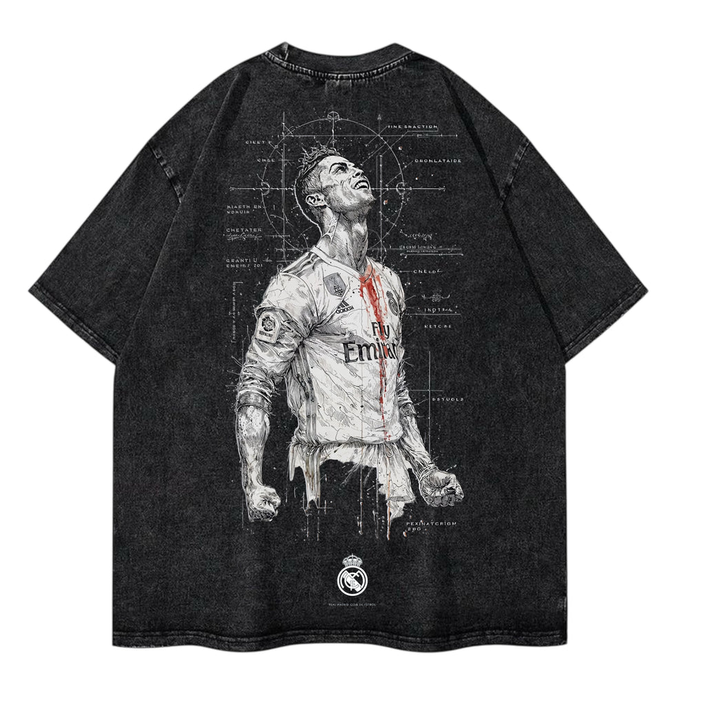 Wear the legend : RONALDO back printed unisex oversized tshirt