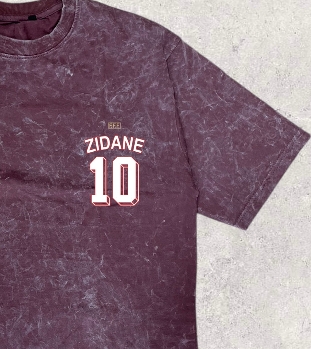 Wear the Legend:  ZIDANE printed  Five-Sleeve T-Shirt ( oversized fit )