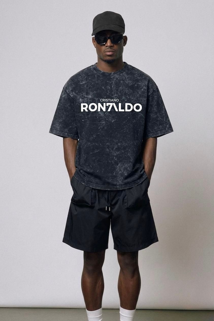 Wear the legend : RONALDO back printed unisex oversized tshirt
