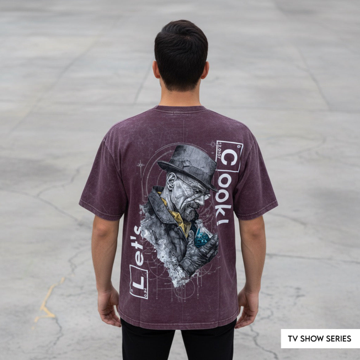 BREAKING BAD : let’s cook - unisex printed oversized tshirt