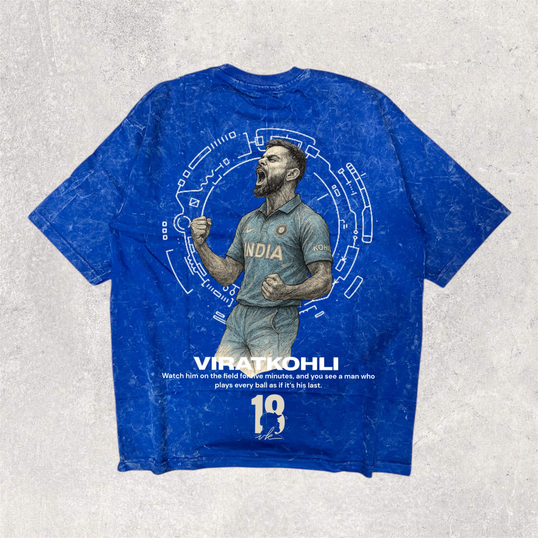 VIRAT KOHLI - printed unisex oversized tshirt