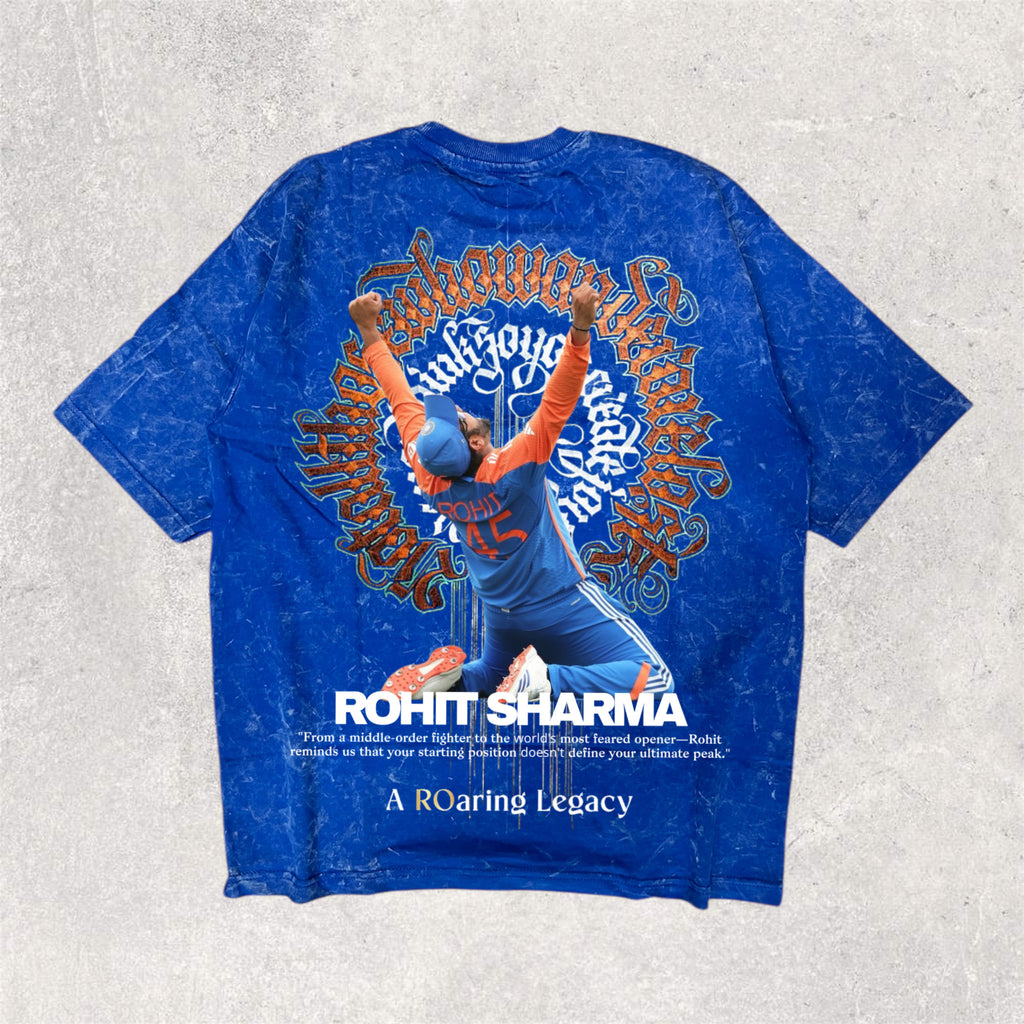 A ROARING LEGACY | rohit sharma  - printed unisex oversized tshirt