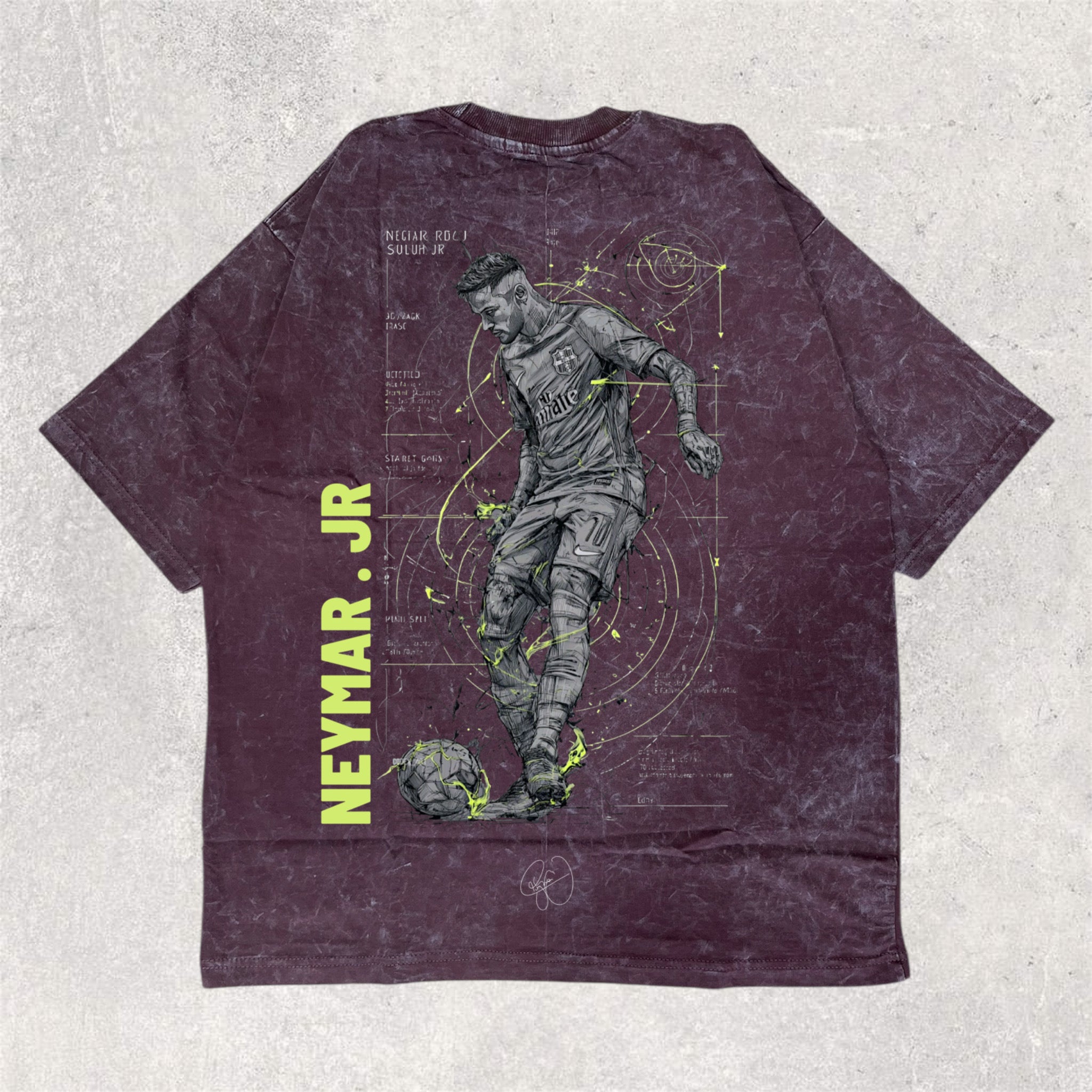 Wear the legend : NEYMAR BACK PRINTED - OVERSIZED TSHIRT