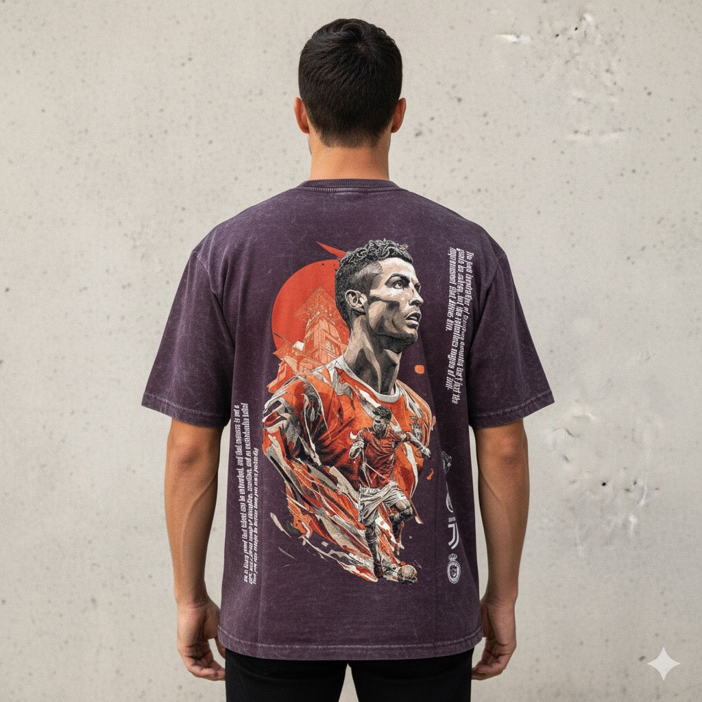 Wear the Legend: RONALDO  printed unisex oversized T-Shirt