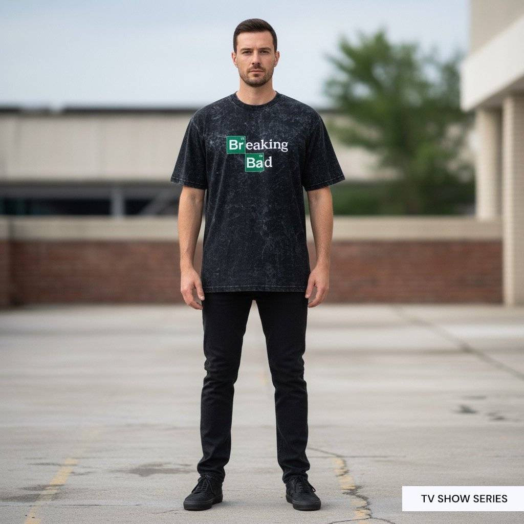BREAKING BAD : Printed unisex printed oversized tshirt