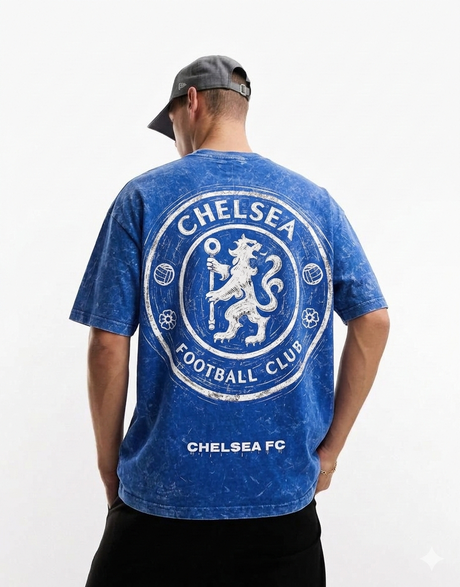 CHELSEA FC  | CLUB THEMED printed oversized unisex tshirt