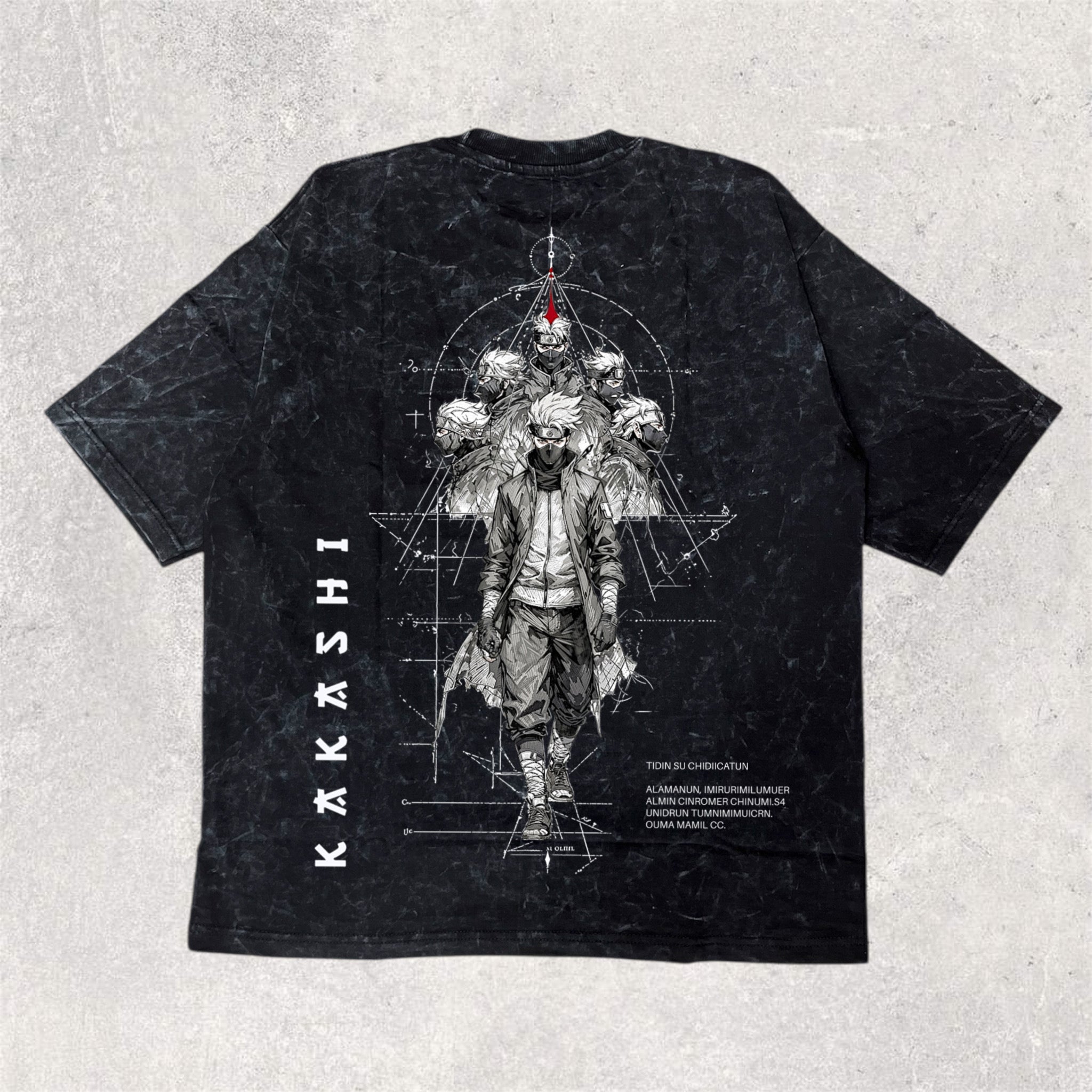 KAKASHI - printed oversized unisex tshirt