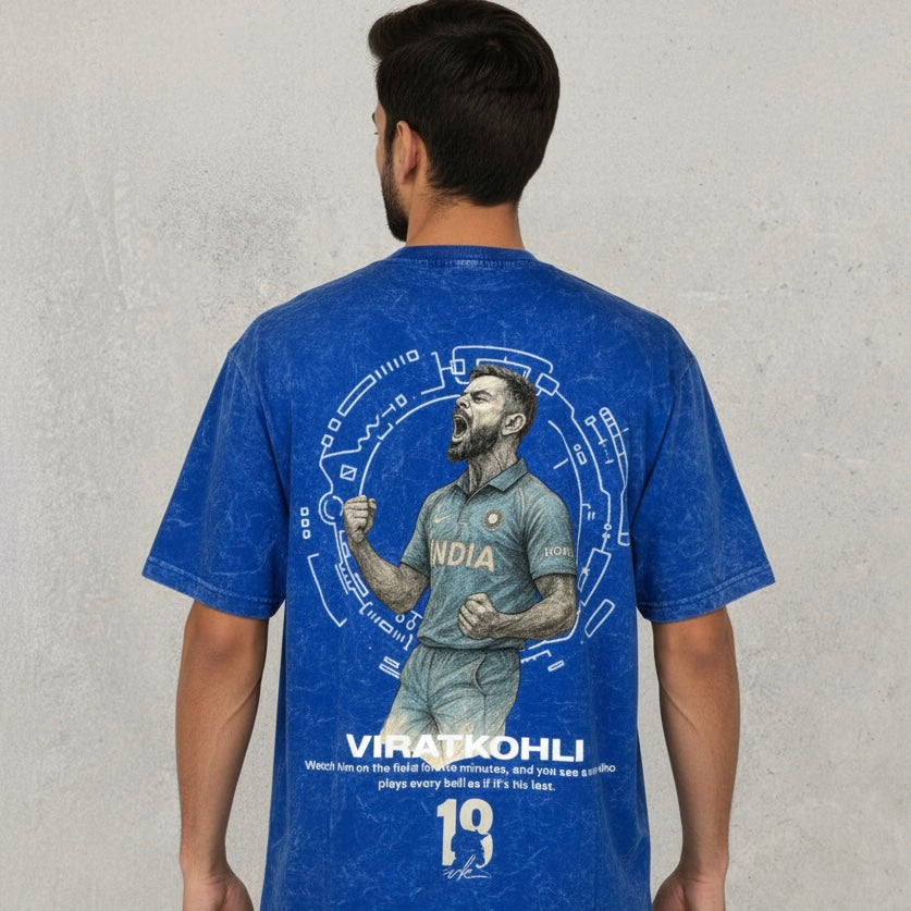 VIRAT KOHLI - printed unisex oversized tshirt