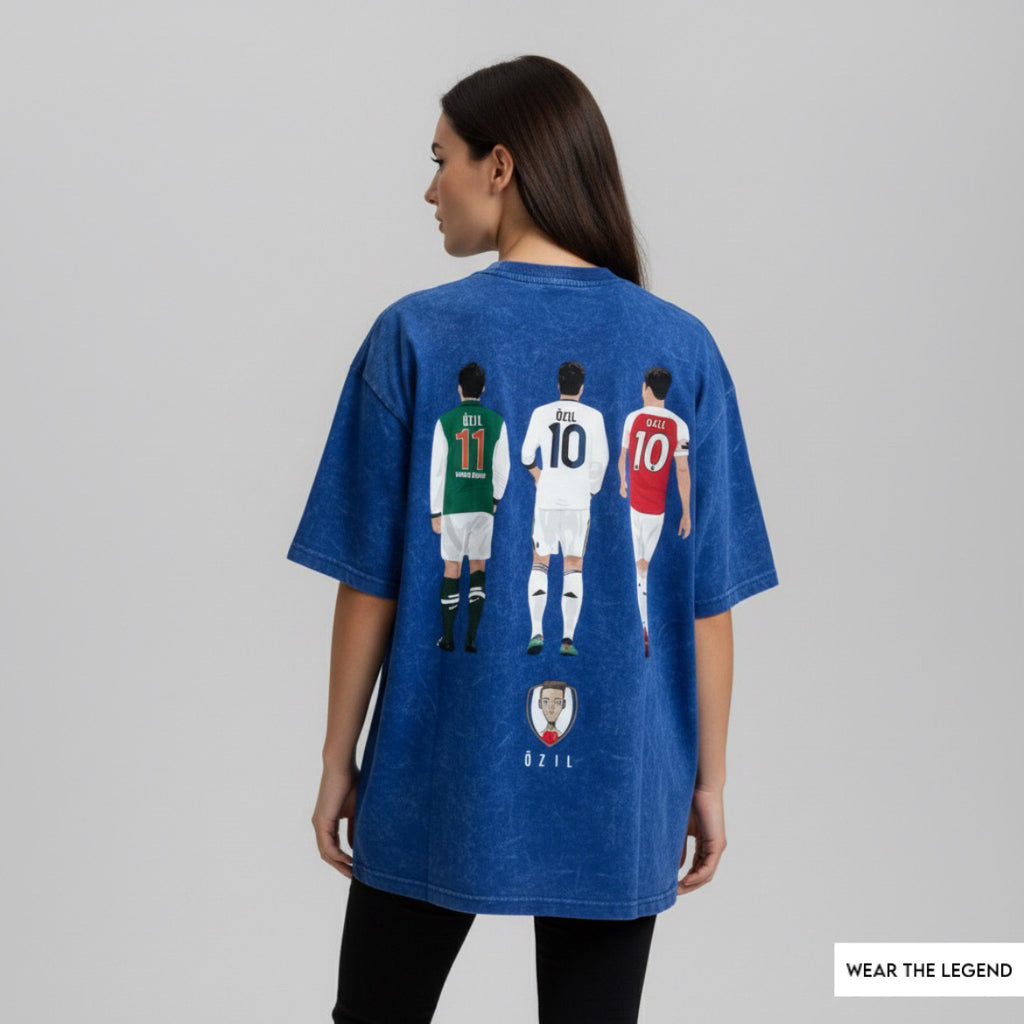 Wear the legend : mesut OZIL back printed oversized tshirt ( unisex )