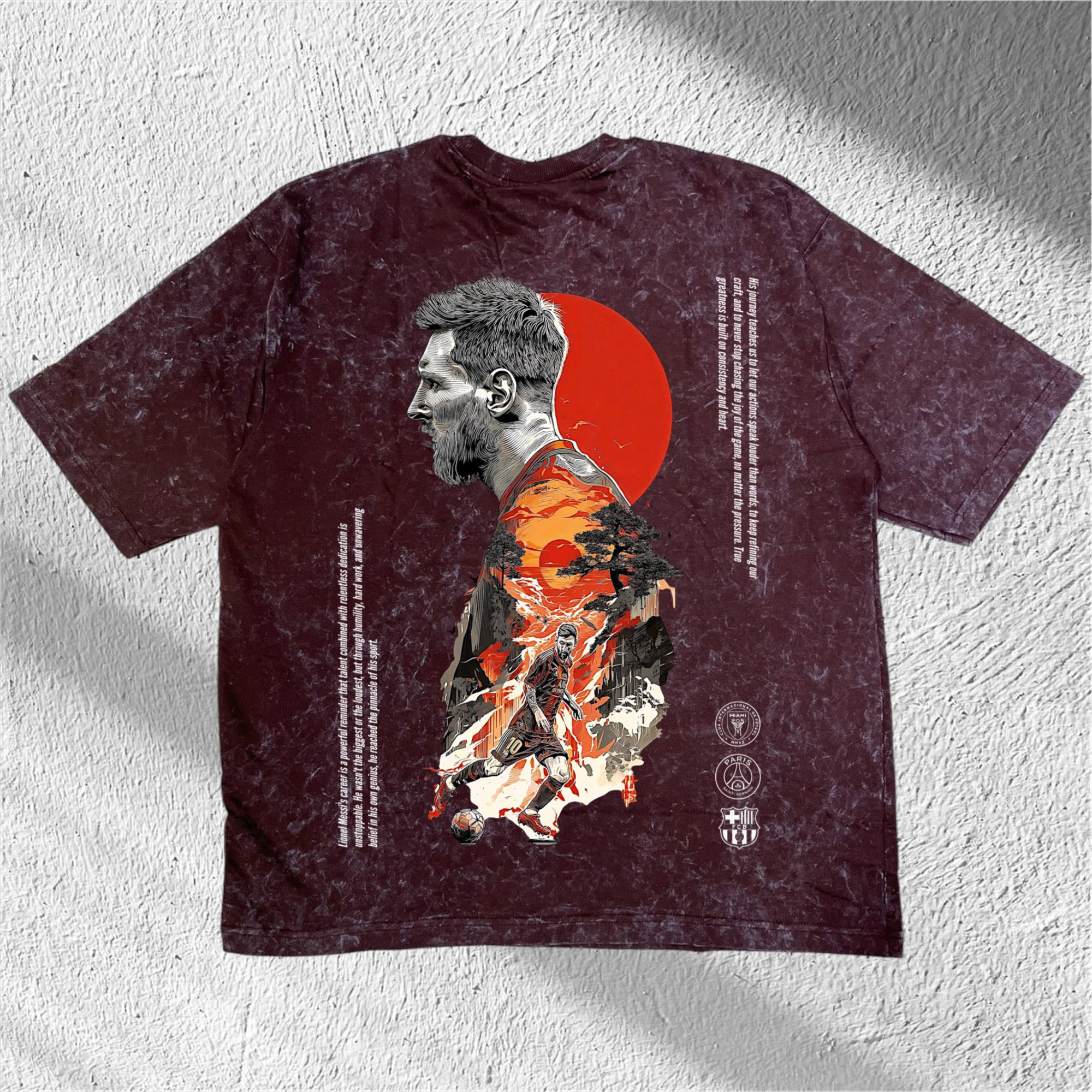 Wear the Legend: Messi printed unisex oversized T-Shirt