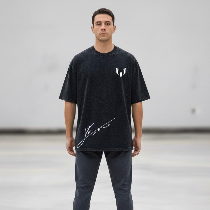 Wear the legend : MESSI illustrated back printed unisex oversized tshirt