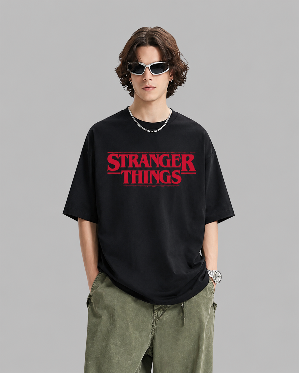 STRANGER THINGS | printed oversized unisex tshirt