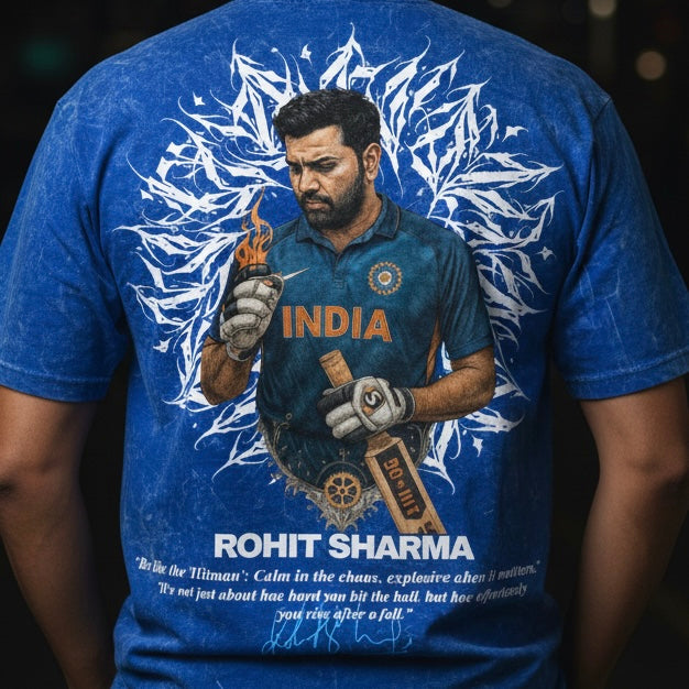HITMAN FOREVER | rohit sharma  - printed unisex oversized tshirt