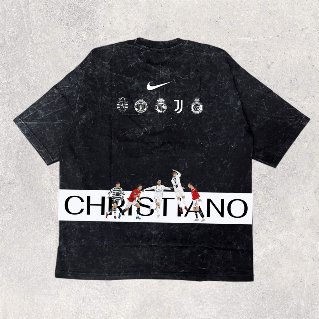 Wear the legend : RONALDO back printed unisex oversized tshirt