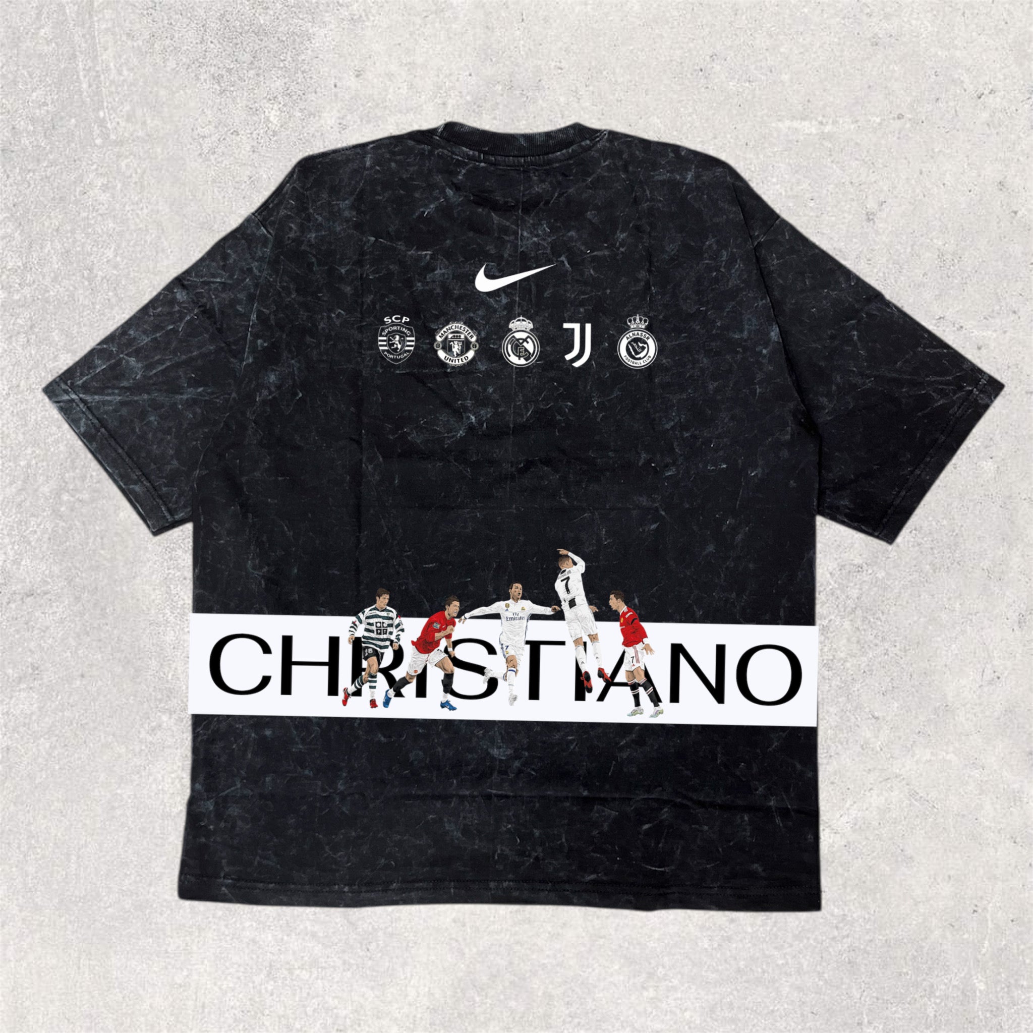 Wear the legend : RONALDO back printed unisex oversized tshirt