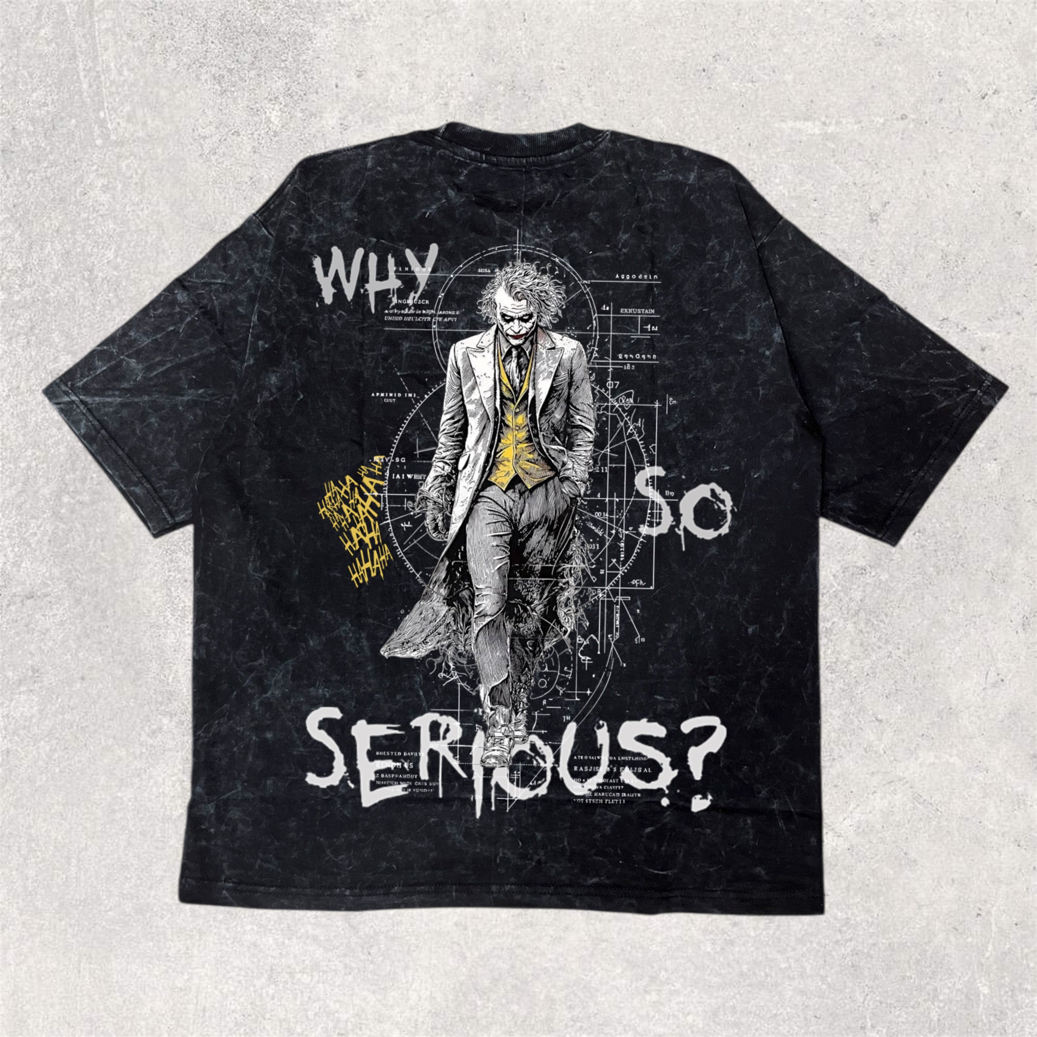JOKER - why so serious : character printed unisex oversized tshirt
