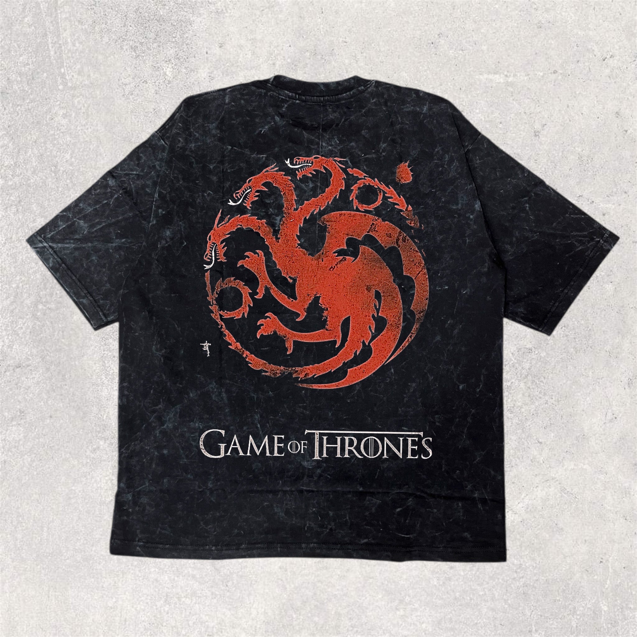 GAME OF THRONES : HOUSE TARGARYEN fire and blood -  unisex printed oversized tshirt