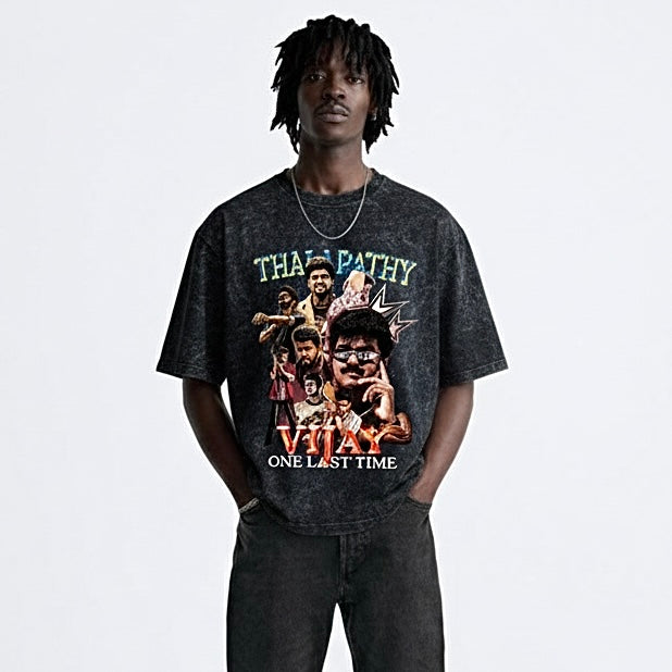 THALAPATHY VIJAY - printed unisex oversized fit tshirt