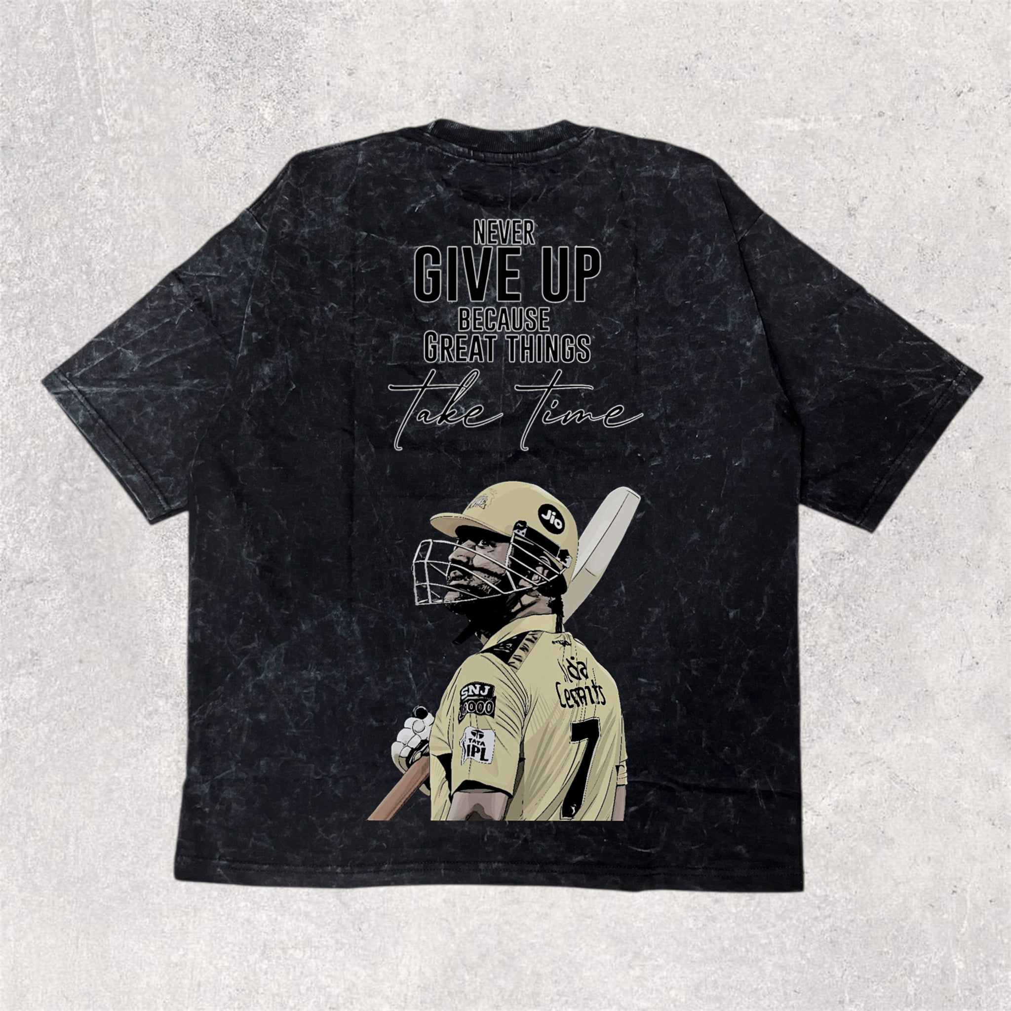 M S DHONI - printed unisex oversized tshirt
