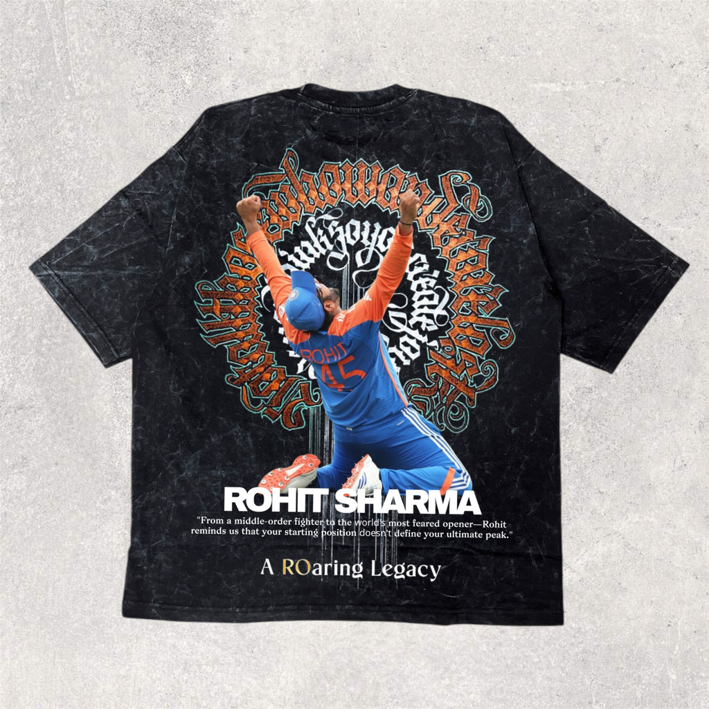 A ROARING LEGACY | rohit sharma  - printed unisex oversized tshirt