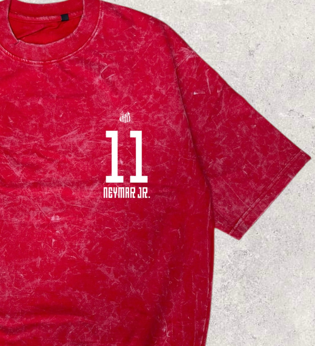 Wear the Legend: Neymar jr printed  Five-Sleeve T-Shirt ( oversized fit )