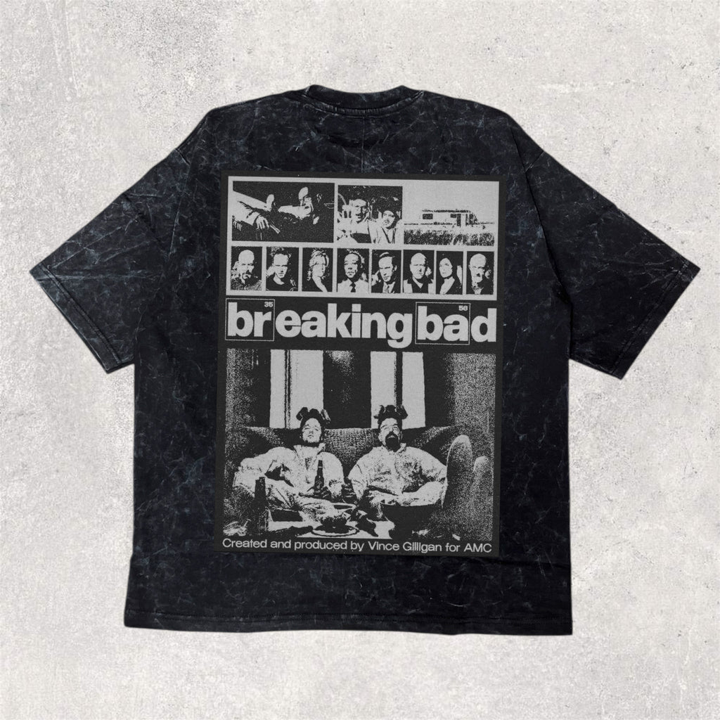 BREAKING BAD : Printed unisex printed oversized tshirt