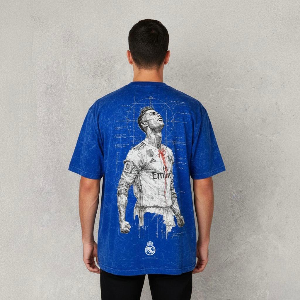 Wear the legend : RONALDO back printed unisex oversized tshirt
