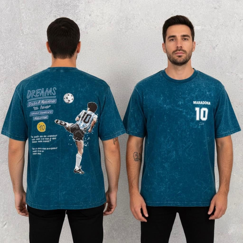 Wear the Legend: MARADONA Printed unisex Five-Sleeve T-Shirt ( oversized fit )