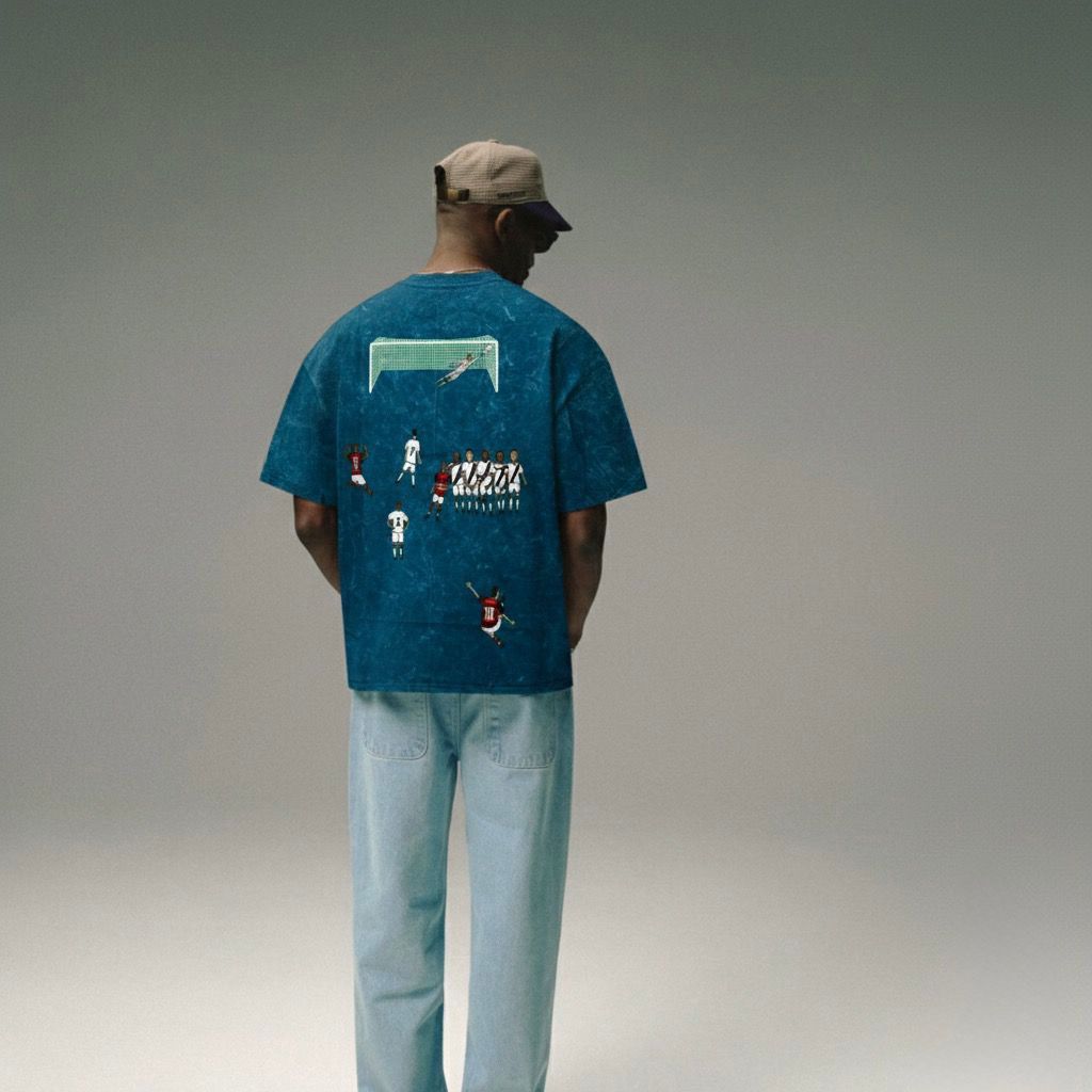 Wear the Legend: free kick - printed unisex oversized tshirt