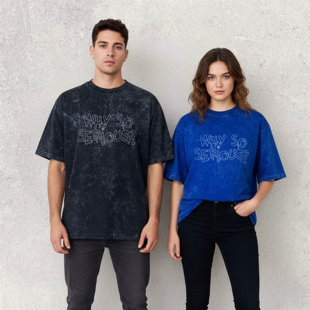 JOKER - why so serious : character printed unisex oversized tshirt