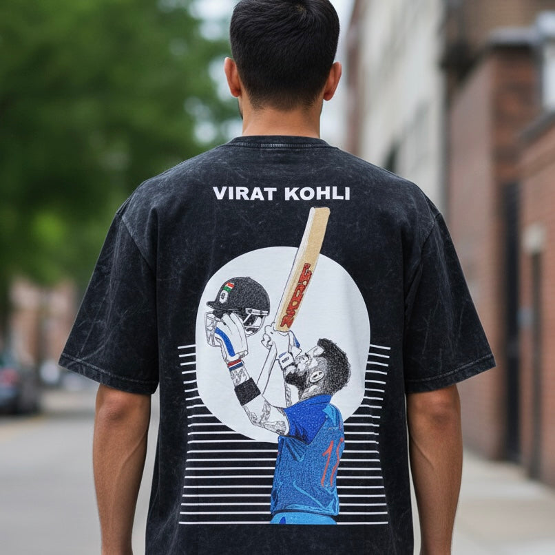 VIRAT KOHLI - printed unisex oversized tshirt